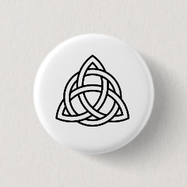 Minimalistisk keltisk triquetra triquetra wicca- s knapp