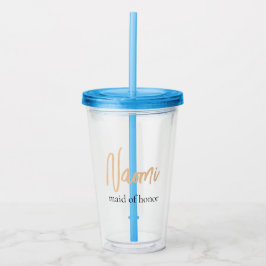 Minimalistisk klass enkel Maid of honor Take Away Mugg
