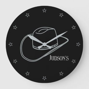 Minimalistisk klassisk Cowboy Lg. Väggklocka