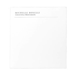 Minimalistisk Klassisk Enkel Professionell Egen Na Anteckningsblock