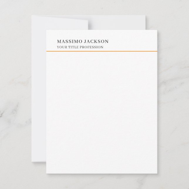 Minimalistisk Klassisk Enkel Professionell OSA Kort (Framsida)