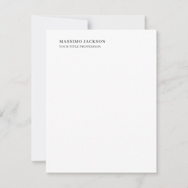 Minimalistisk Klassisk Enkel Professionell OSA Kort (Framsida)