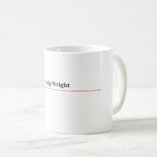 Minimalistisk klassisk Personlig för professionell Kaffemugg