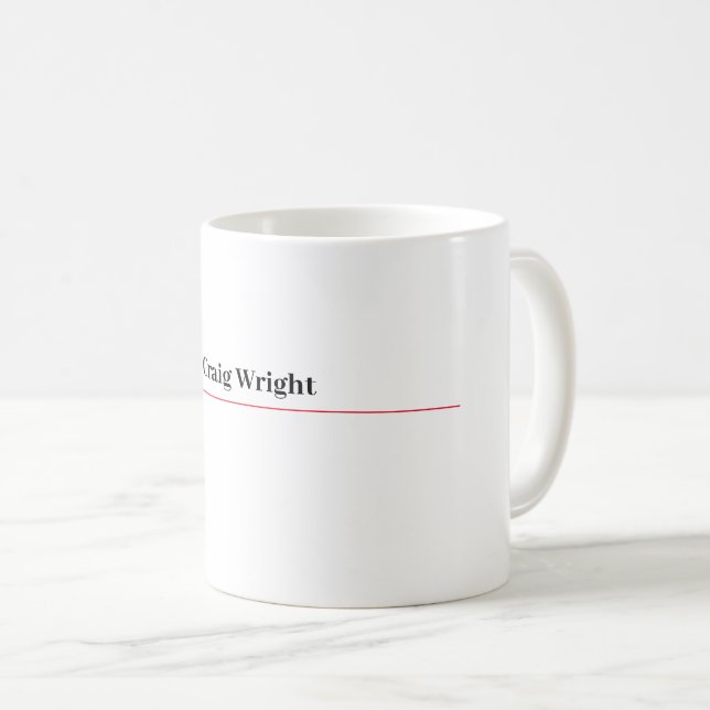 Minimalistisk klassisk Personlig för professionell Kaffemugg (Framsida höger)