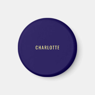 Minimalistisk Klassisk Professionell Blå Färg Namn Magnet