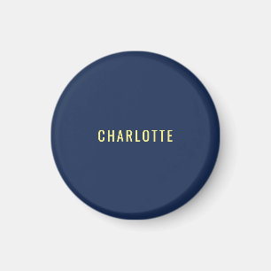 Minimalistisk Klassisk Professionell Blå Färg Namn Magnet