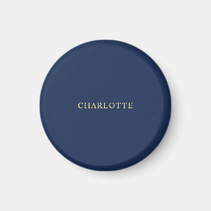 Minimalistisk klassisk Professionell blå Färg Namn Magnet