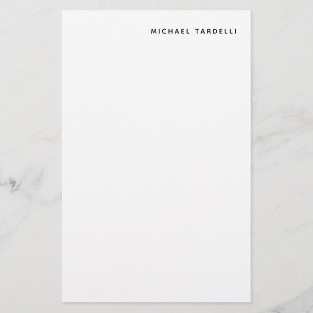 Minimalistisk klassisk Professionell Brevpapper (Framsida)
