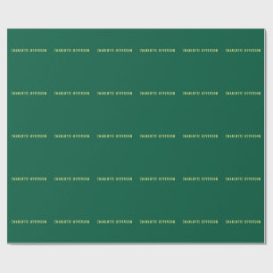 Minimalistisk Klassisk Professionell Grön Gul Presentpapper