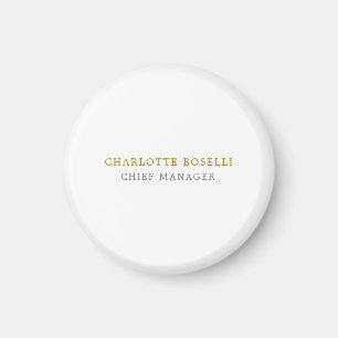 Minimalistisk klassisk Professionell Guld Färg Magnet