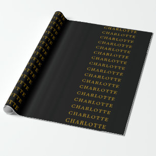 Minimalistisk Klassisk Professionell Guld Färg Sva Presentpapper