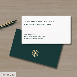 Minimalistisk klassisk Professionell Visitkort