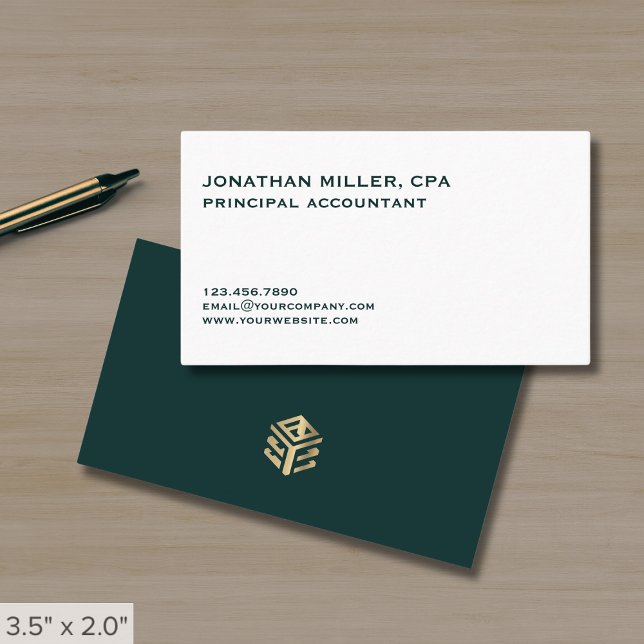 Minimalistisk klassisk Professionell Visitkort (Skapare uppladdad)