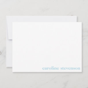 Minimalistisk Klassisk Typografi Anpassad Pastellb Anteckningskort