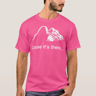 Minimalistisk klättring i bergsklättring t shirt