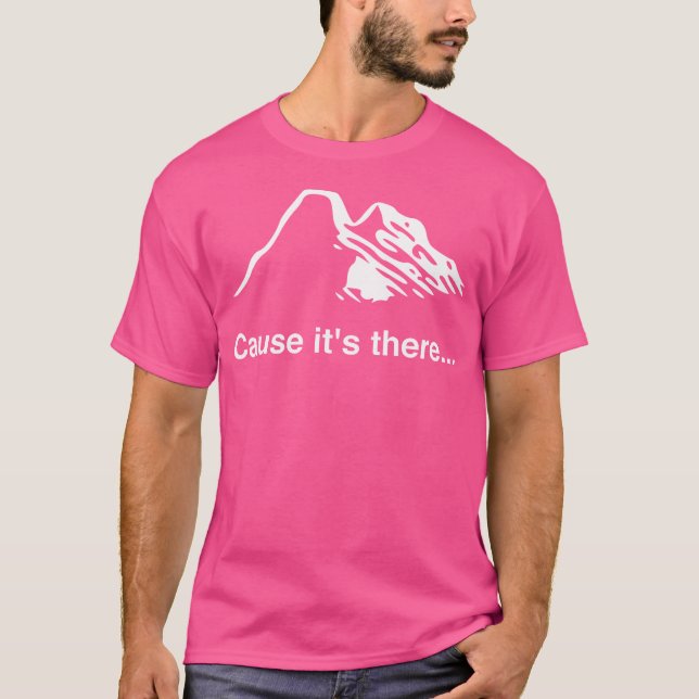 Minimalistisk klättring i bergsklättring t shirt (Framsida)