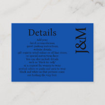 Minimalistisk Koboltblå Enclosure Detaljer Card