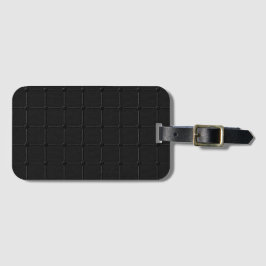 Minimalistisk Kol Svart Industriell Rutnät Geometr Bagagebricka