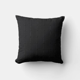 Minimalistisk Kol Svart Industriell Rutnät Geometr Kudde