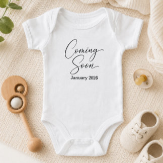 Minimalistisk Kommer Snart Anpassningsbar Bebis Be T Shirt