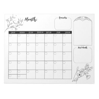 Minimalistisk könskalender 2 anteckningsblock