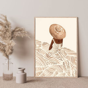 Minimalistisk konsmink Abstrakt Kemisk pressgeomet Poster
