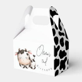 Minimalistisk könsneutral födelsedag för kor presentaskar