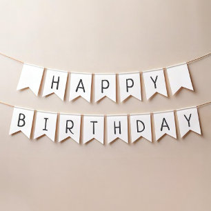 Minimalistisk könsneutral Neutral Grattis på födel Vimplar