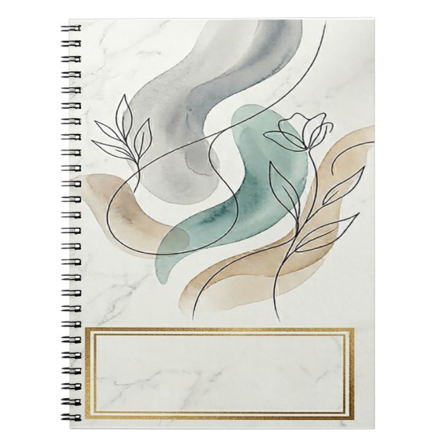 minimalistisk konst anteckningsbok (Framsidan)
