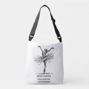 Minimalistisk konst Ballerina Dance-design Axelväska