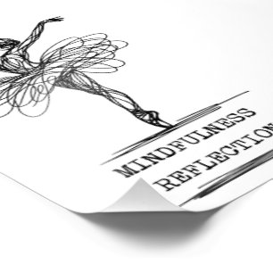 Minimalistisk konst Ballerina Dance-design Fototryck