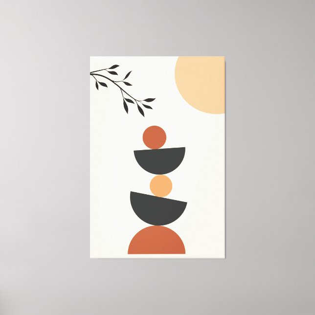 Minimalistisk konst canvastryck (Framsida)