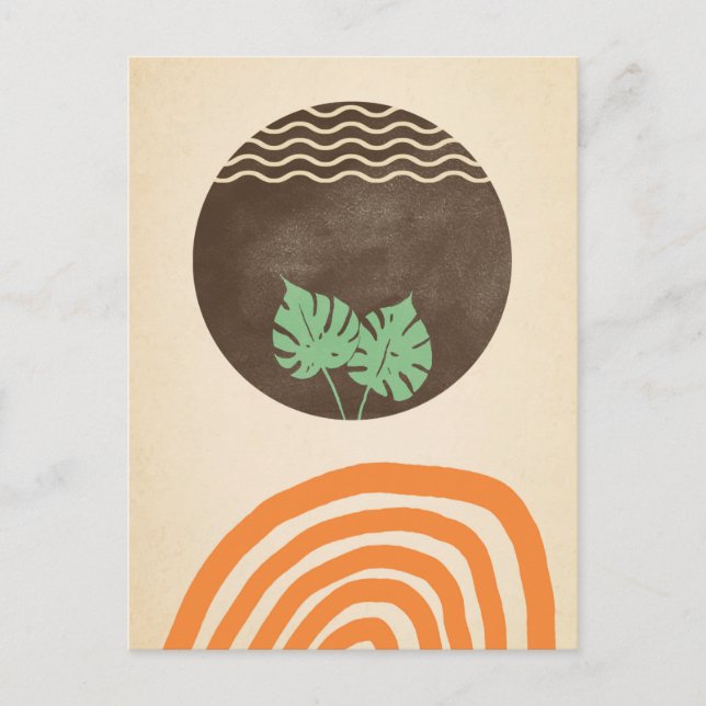 Minimalistisk konst.. för ett milt budskap. Vykort (Framsida)