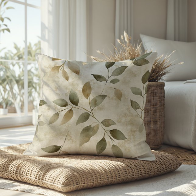Minimalistisk konst kastkudde | Hem & Living  Kudde (Minimalist throw pillow — soft modern accent for living rooms and cozy homes.)