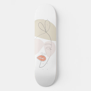 Minimalistisk konst mini skateboard bräda 18,5 cm