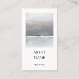 Minimalistisk konstfotoartist visitkort