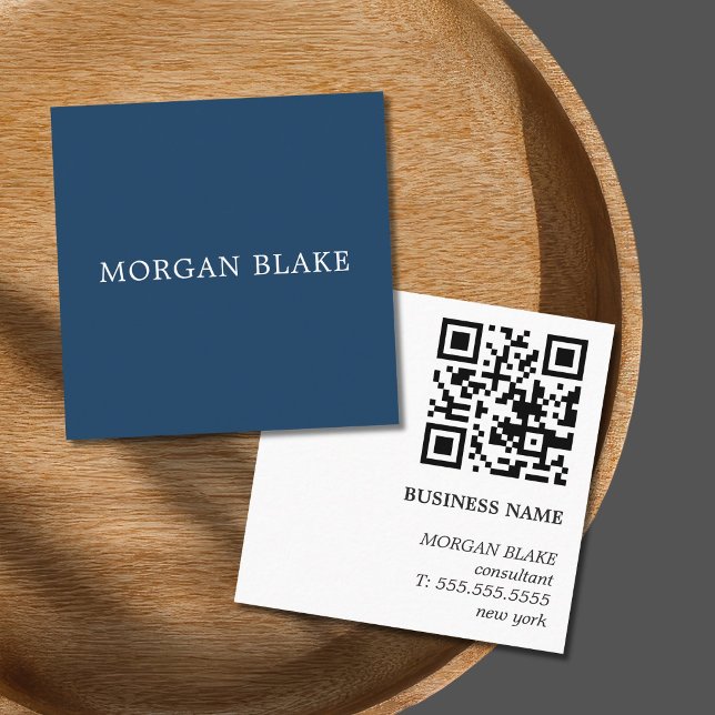 Minimalistisk Konsult Nätverkande Blå QR-kod (Skapare uppladdad)