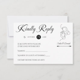 Minimalistisk konturteckning, illustration av Bröl OSA Kort