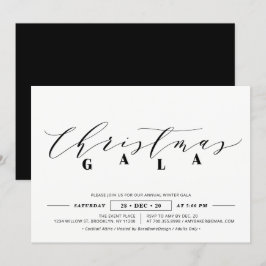 Minimalistisk korpral Julgrala, Julfest Inbjudningar