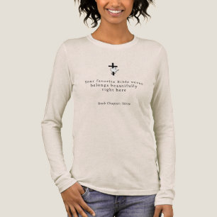Minimalistisk korsbibelvers t shirt