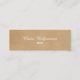 Minimalistisk Kraft Modern Professionell Mini Visitkort