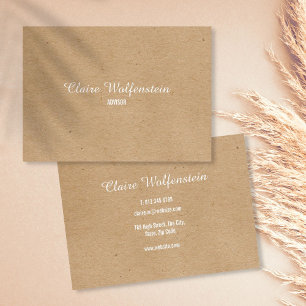 Minimalistisk Kraft Modern Professionell Visitkort
