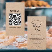 Minimalistisk kraftskrift Lämna en recension QR-ko