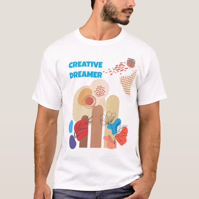 Minimalistisk Kreativ Drömmare Artikel555 T Shirt (Framsida)