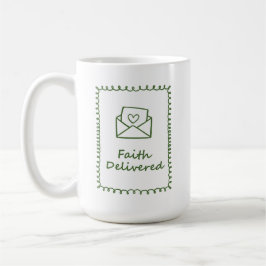 Minimalistisk kristen inspirationsbrevdesign kaffemugg