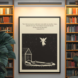 Minimalistisk kristen väggkonst - dubbelsidig utsk