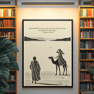 Minimalistisk kristen väggkonst - dubbelsidig utsk