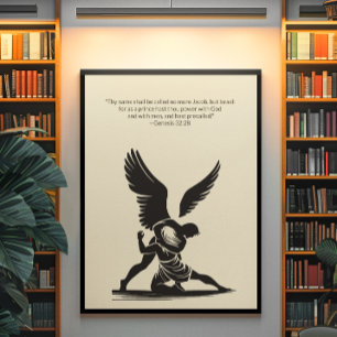 Minimalistisk kristen väggkonst - dubbelsidig utsk