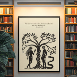 Minimalistisk kristen väggkonst - dubbelsidig utsk