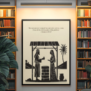 Minimalistisk kristen väggkonst - dubbelsidig utsk